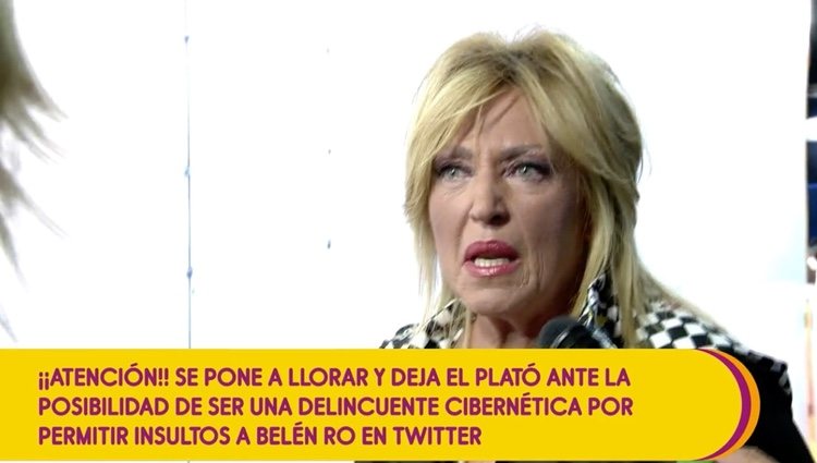 Lydia Lozano llorando tras la discusión | Foto: telecinco.es