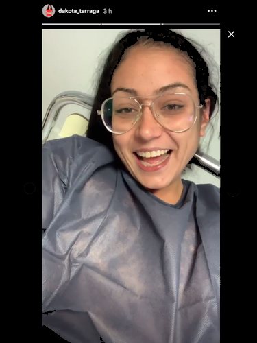 Dakota Tárraga minutos antes de entrar a quirófano | Instagram