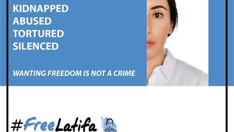 Campaña para la liberación de Latifa/Foto: Instagram