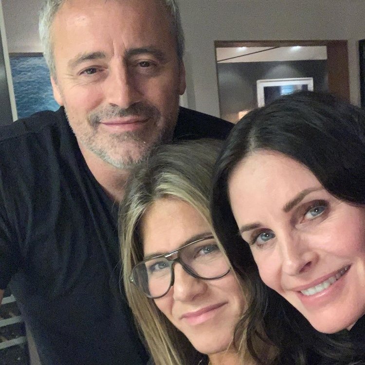 Courteney Cox, Jennifer Aniston y Matt LeBlanc/ Foto: Instagram