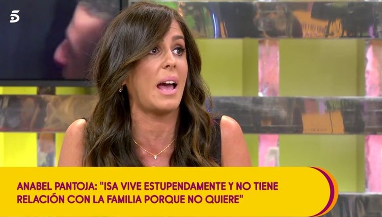 Anabel Pantoja hablando de su prima Chabelita / Telecinco.es