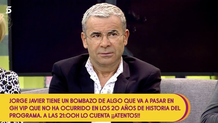 Jorge Javier Vázquez confesando en 'Sálvame' que ha vuelto a Grindr / Foto: Telecinco.es