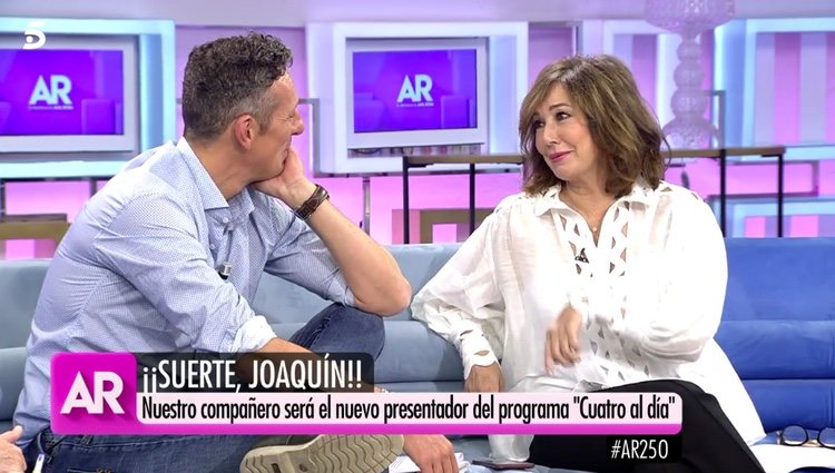 Ana Rosa Quintana despidiendo a Joaquín Prat / Telecinco.es