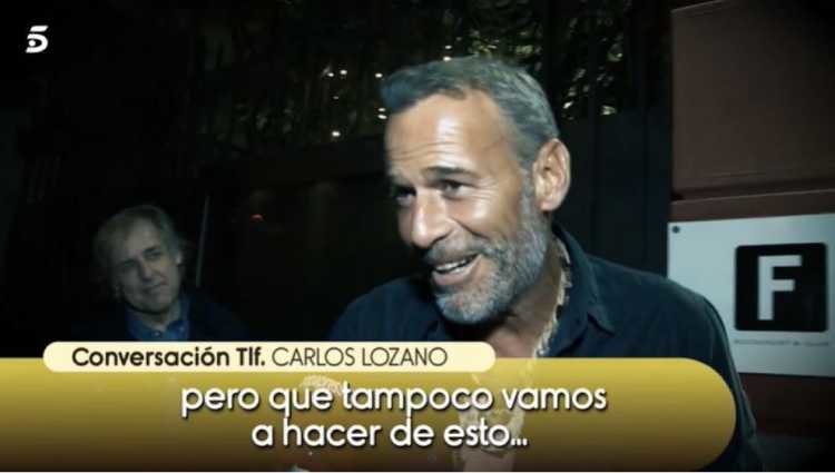 Carlos Lozano hablando con 'Sálvame'/foto:telecinco.es