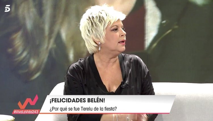Terelu Campos hablando del cumpleaños de Belén Esteban / Telecinco.es