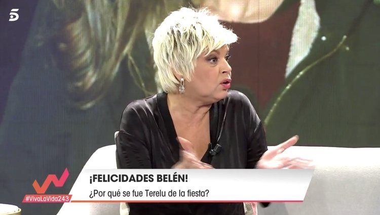 Terelu Campos hablando de por qué fue al cumpleaños de Belén Esteban / Telecinco.es