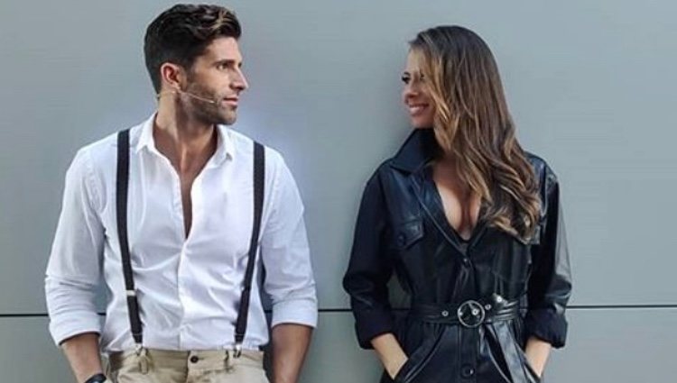 Efrén Reyero y Ana en una visita a Mediaset | Instagram