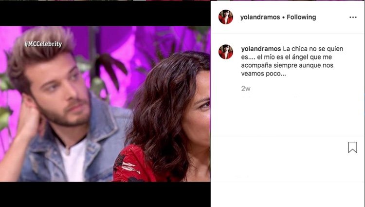 Publicación de Yolanda Ramos dedicada a Blas Cantó | Instagram