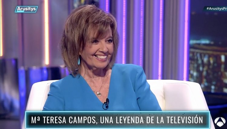 María Teresa Campos contando anécdotas en el programa 'Arusitys Prime' | Foto: Antena3.com