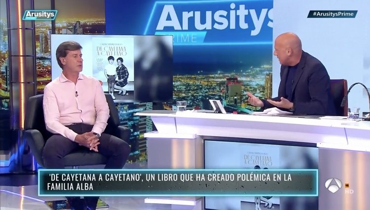 Cayetano Martínez de Irujo hablando con Alfonso Arús en 'Arusitys Prime' | Foto: antena3.com