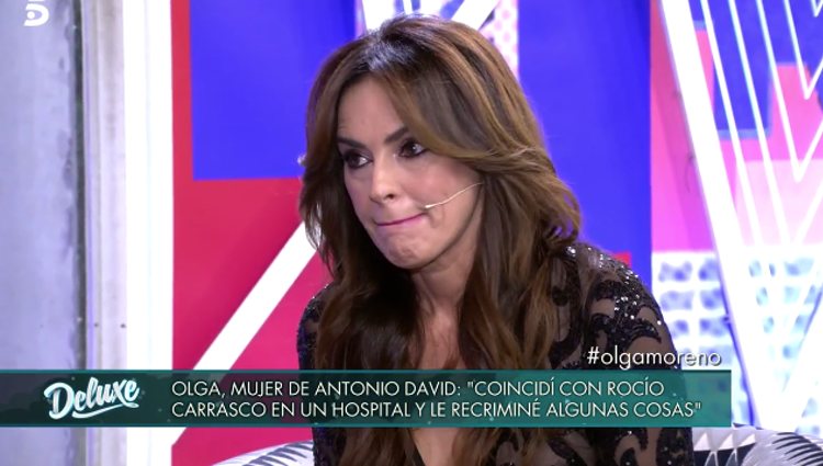 Olga Moreno en 'Sábado Deluxe'/Foto: telecinco.es
