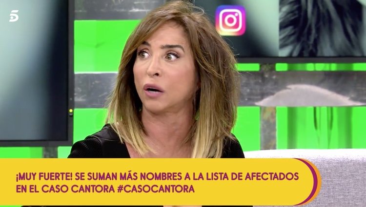 María Patiño, pronunciándose sobre el Caso Cantora y la implicación de Isma en 'Sálvame' | Foto: Telecinco.es