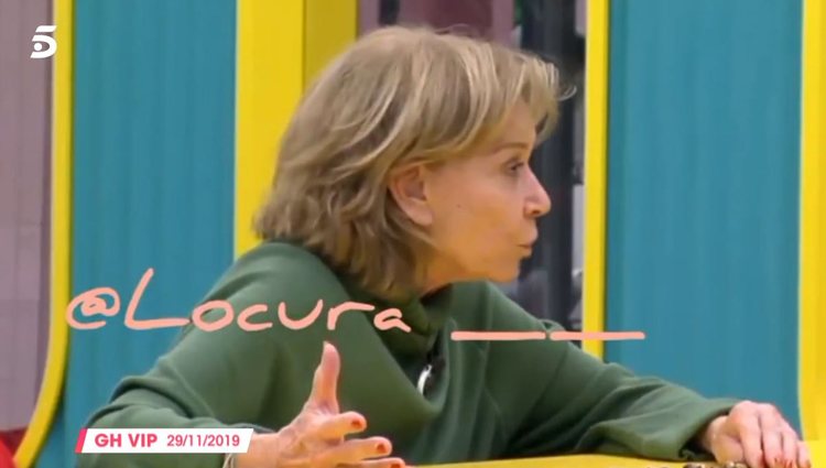 Mila Ximénez habla con Adara| vía: Telecinco.es