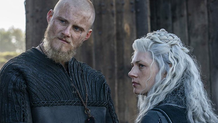 Bjorn y Lagertha en 'Vikingos'