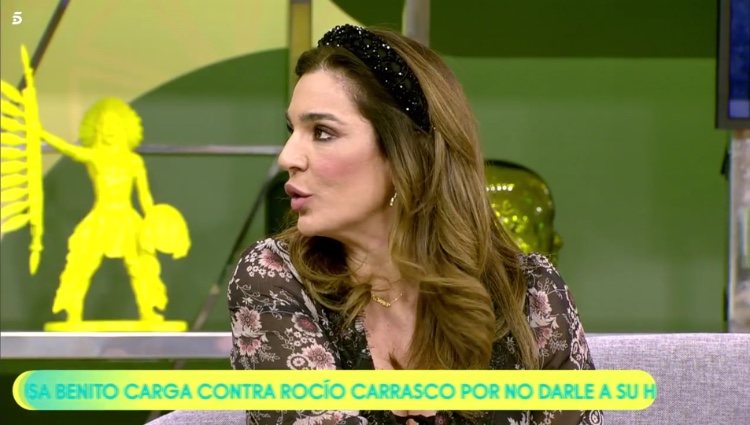 Raquel Bollo hablando de Antonio David Flores en 'Sálvame'/ Foto: Telecinco.es