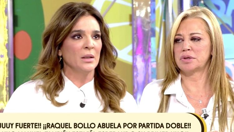 Raquel Bollo y Belén Esteban tras enterarse de la noticia | Foto: telecinco.es
