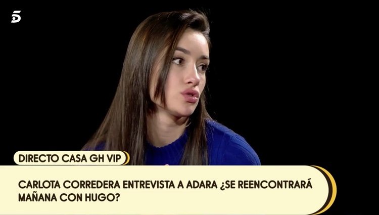 Adara hablando con Carlota Corredera |Foto: telecinco.es