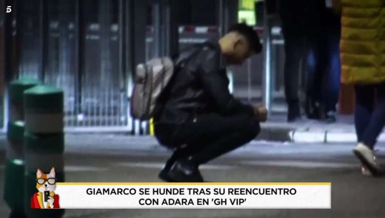 Gianmarco destrozado tras su encuentro con Adara en 'GH VIP 7'/ Foto: Telecinco.es