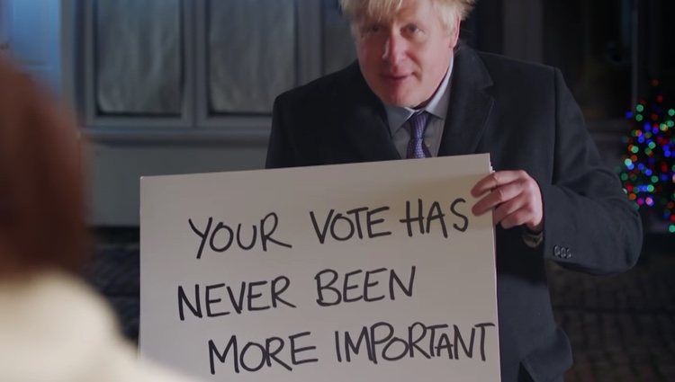 Johnson enfatiza la importancia de ir votar en 'Brexit Actually'