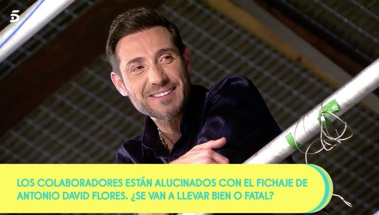 Antonio David Flores presentándose como nuevo colaborador de 'Sálvame' |Foto: Telecinco.es