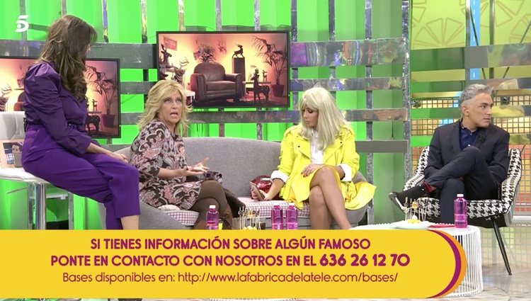 Lydia Lozano contando la situación desagradable con Fidel Albiac en 'Sálvame' | Foto: Telecinco.es