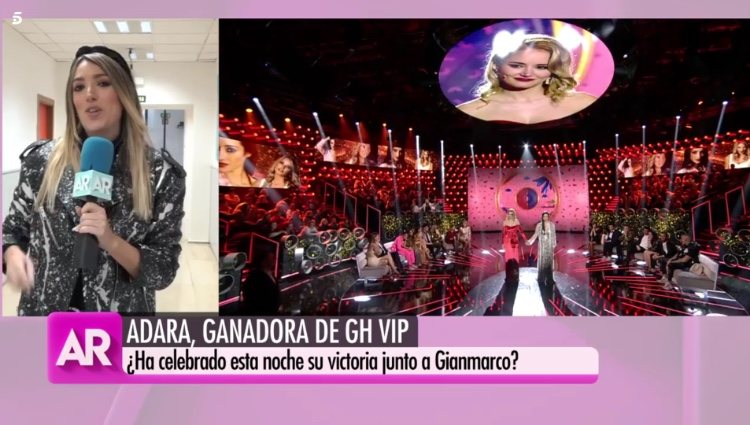 'El programa de Ana Rosa' hablando de la primera noche de Adara fuera de 'GH VIP 7'/ Foto: Telecinco.es