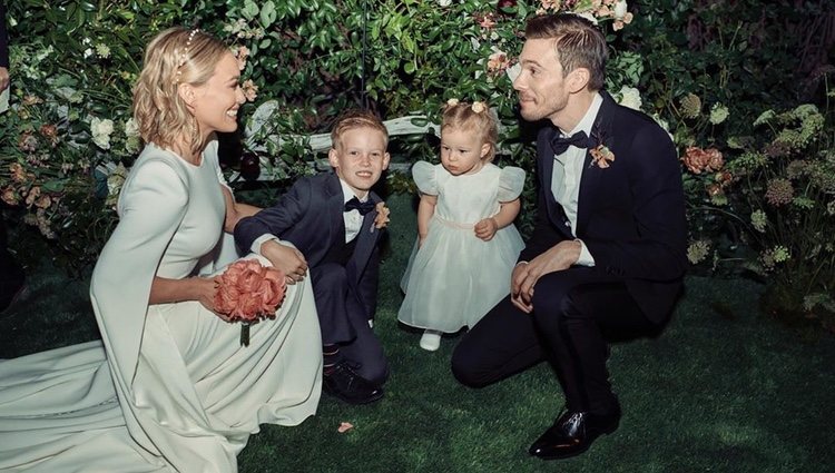 Hilary Duff y Mathew Koma con sus hijos/Instagram