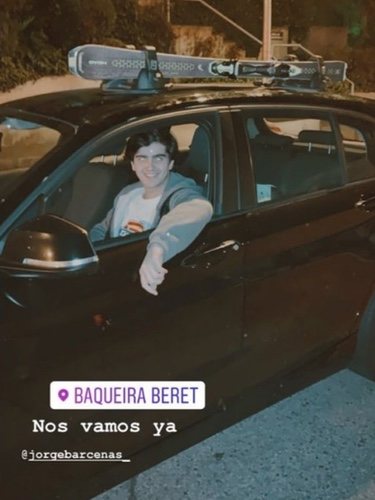 Jorge Bárcenas, de vacaciones a Baqueira Beret | Foto: Instagram