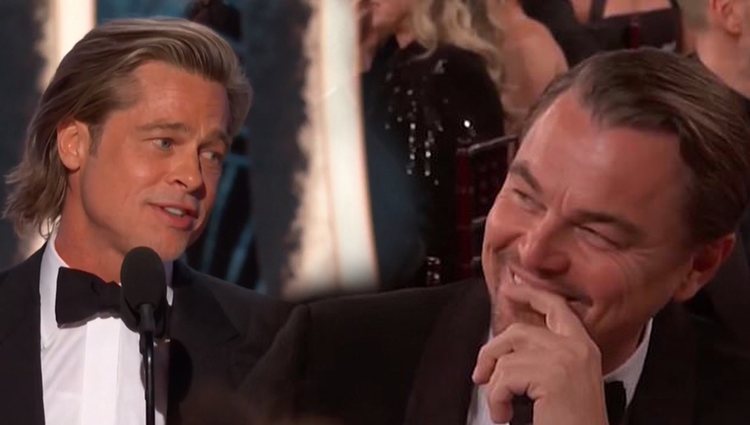 Brad Pitt y Leonardo DiCaprio derrochando complicidad