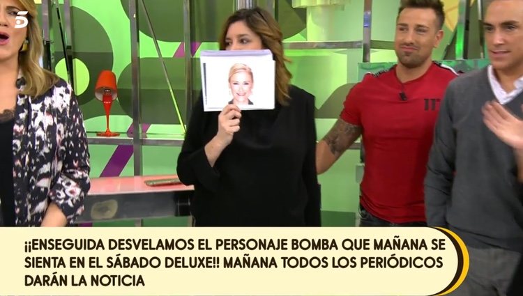 'Sálvame' anunciando la entrevista a Cristina Cifuentes / Telecinco.es
