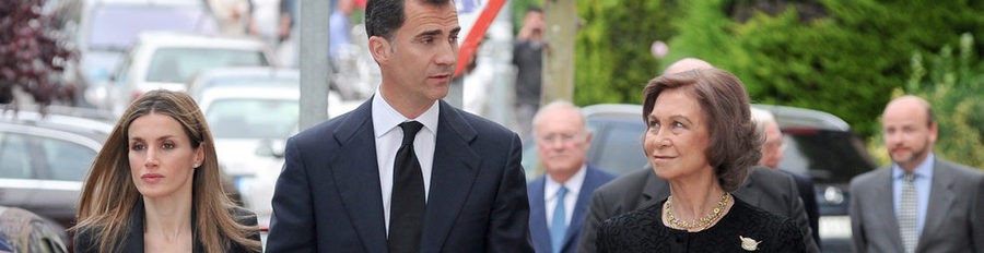 La Reina Sofía y los Príncipes de Asturias acuden a la misa por Fernando Moreno