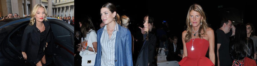 Kate Moss, Anna Dello Russo y Carlota Casiraghi disfrutan de las propuestas de la Semana de la Moda de Milán