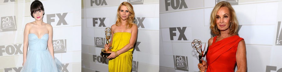 Julie Bowen, Claire Danes, Zooey Deschanel y Jessica Lange celebran los Emmy 2012 en la fiesta de Fox