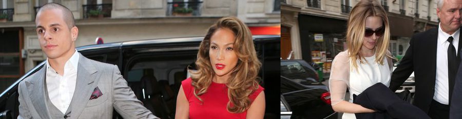 Scarlett Johansson, Jennifer Lopez y Casper Smart asisten a una cena de apoyo a Barack Obama en París