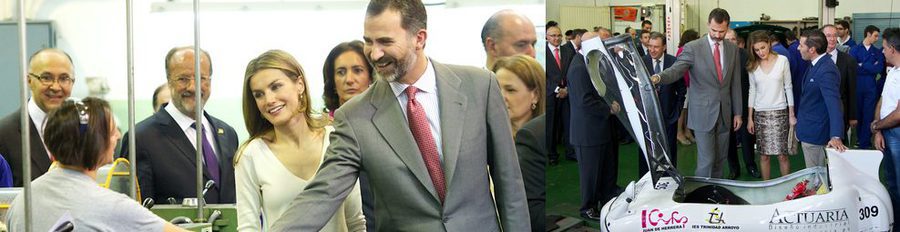 Los Príncipes Felipe y Letizia inauguran el curso 2012-2013 de Formación Profesional en Valladolid