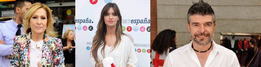 Sara Carbonero, Nico Abad, Rosa Benito y Nacho Guerreros colaboran con Cruz Roja el Día de la Banderita