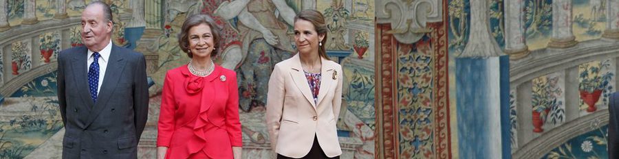 Los Reyes Juan Carlos y Sofía y la Infanta Elena se reúnen con el Patronato del Instituto Cervantes