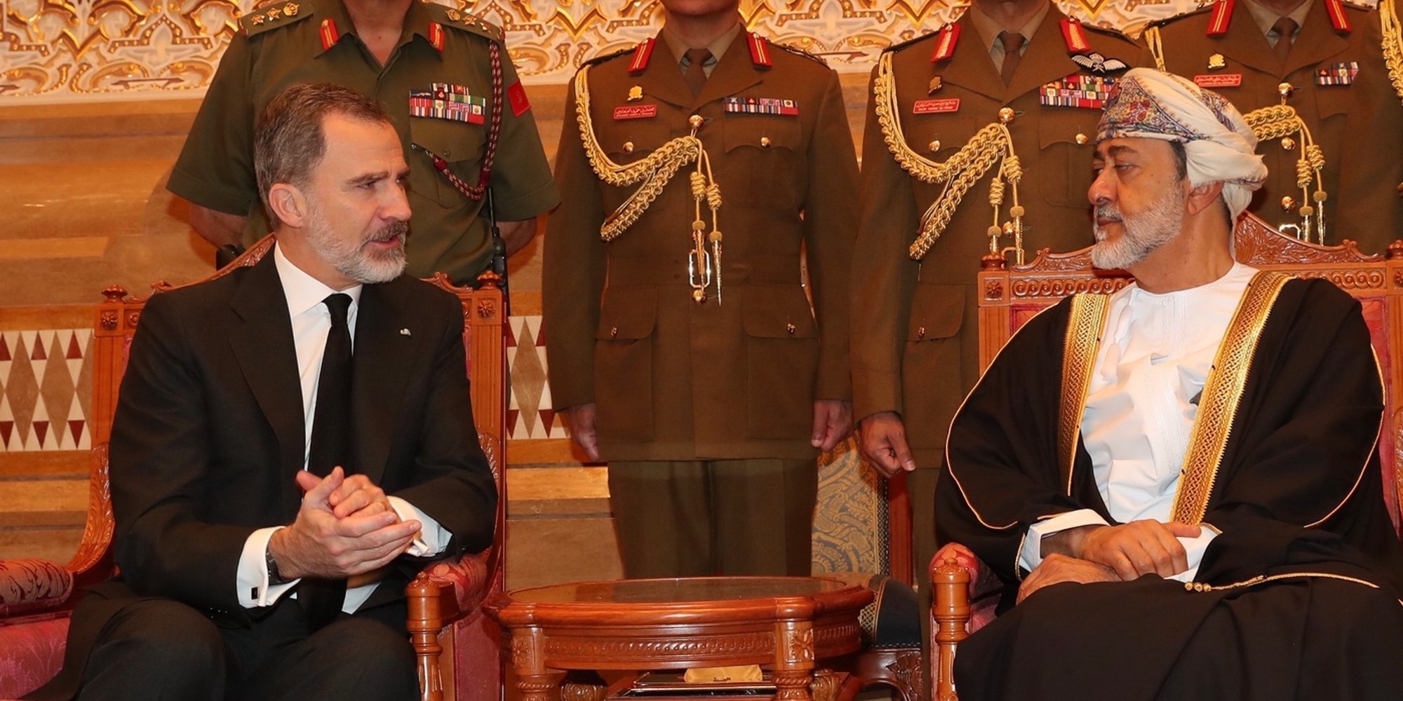 Haizam bin Tariq al Said se reúne con el Rey Felipe tras ser proclamado Sultán de Omán por deseo de su antecesor