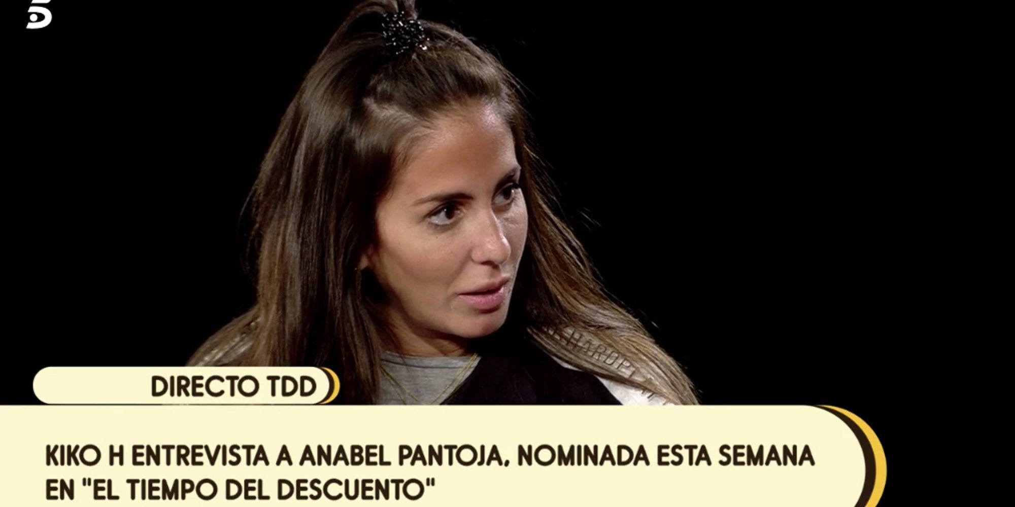 Anabel Pantoja en 'El Tiempo del descuento': "Espero que alguien de familia me esté defendiendo en los platós"