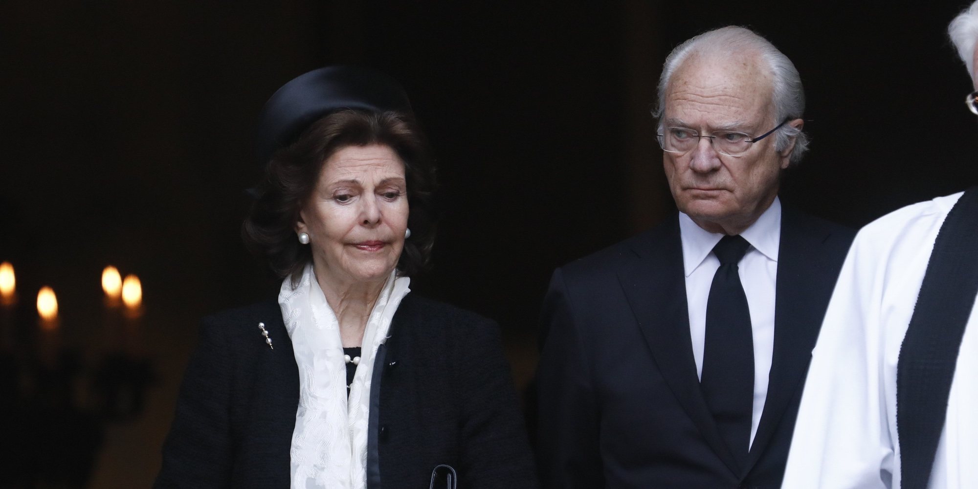 El dolor de la Familia Real Sueca en el funeral de Dagmar Von Arbin, la prima del Rey Carlos Gustavo