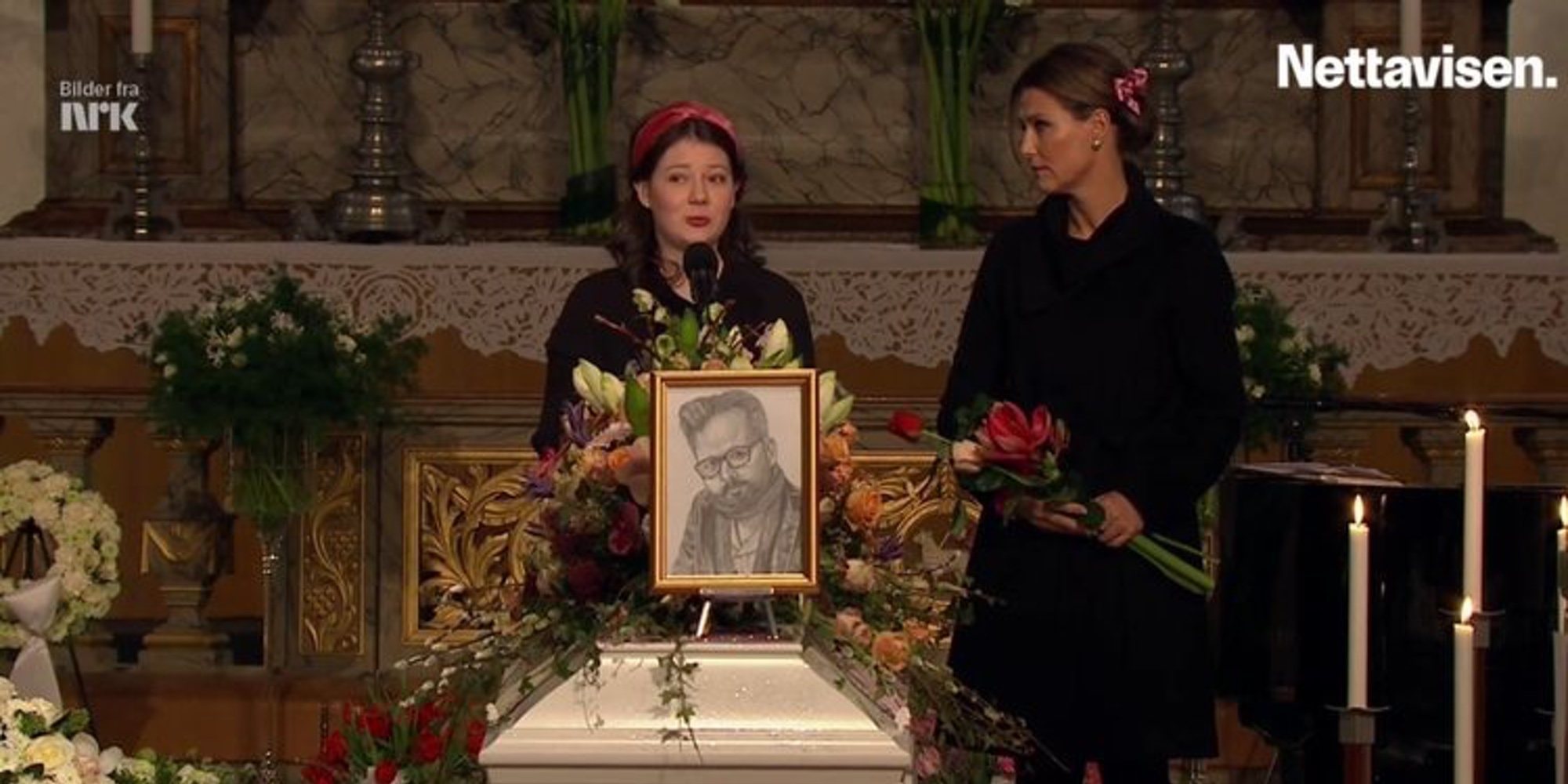 Maud Angelica, hija de Marta Luisa de Noruega, premiada por su discurso en el funeral de su padre, Ari Behn