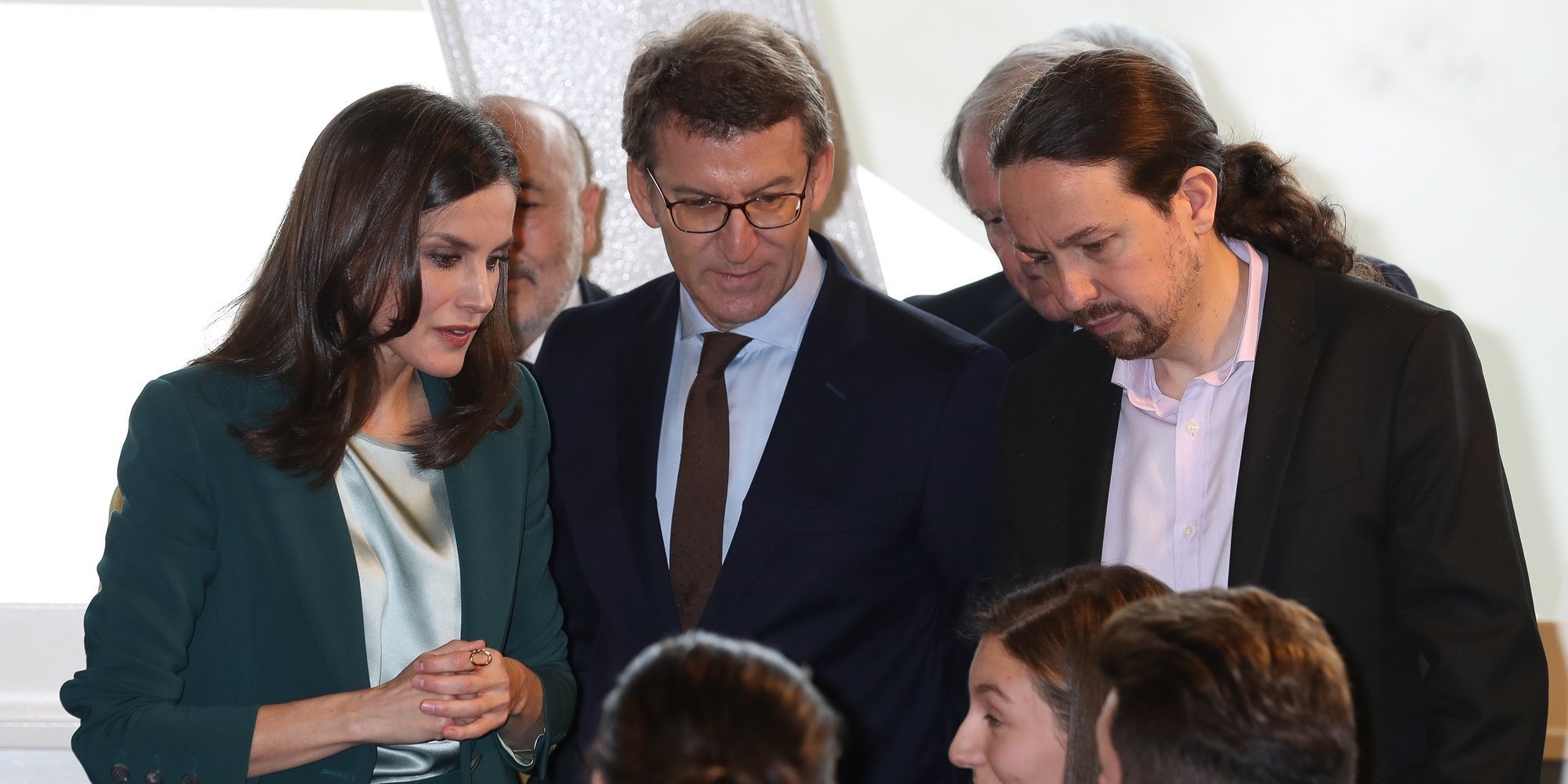 Así ha sido el primer acto oficial en el que la Reina Letizia ha estado acompañada por Pablo Iglesias