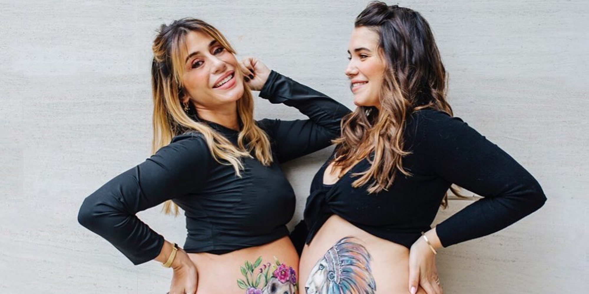 Elena Tablada sorprende a su hermana Naelé con una baby shower y disfrutan juntas del final de sus embarazos
