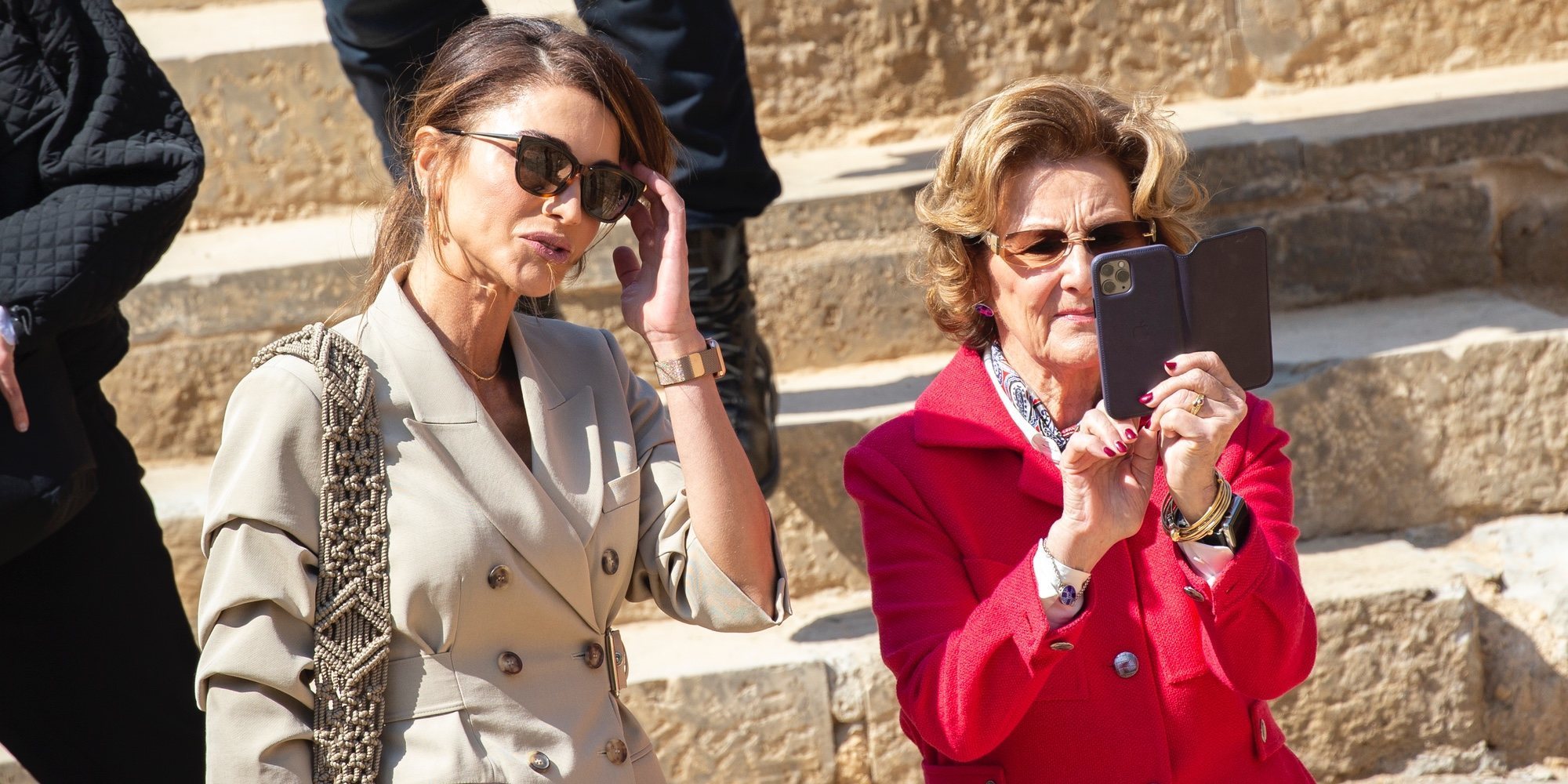 Sonia de Noruega, una reina turista junto a Rania de Jordania en su Visita de Estado a Jordania