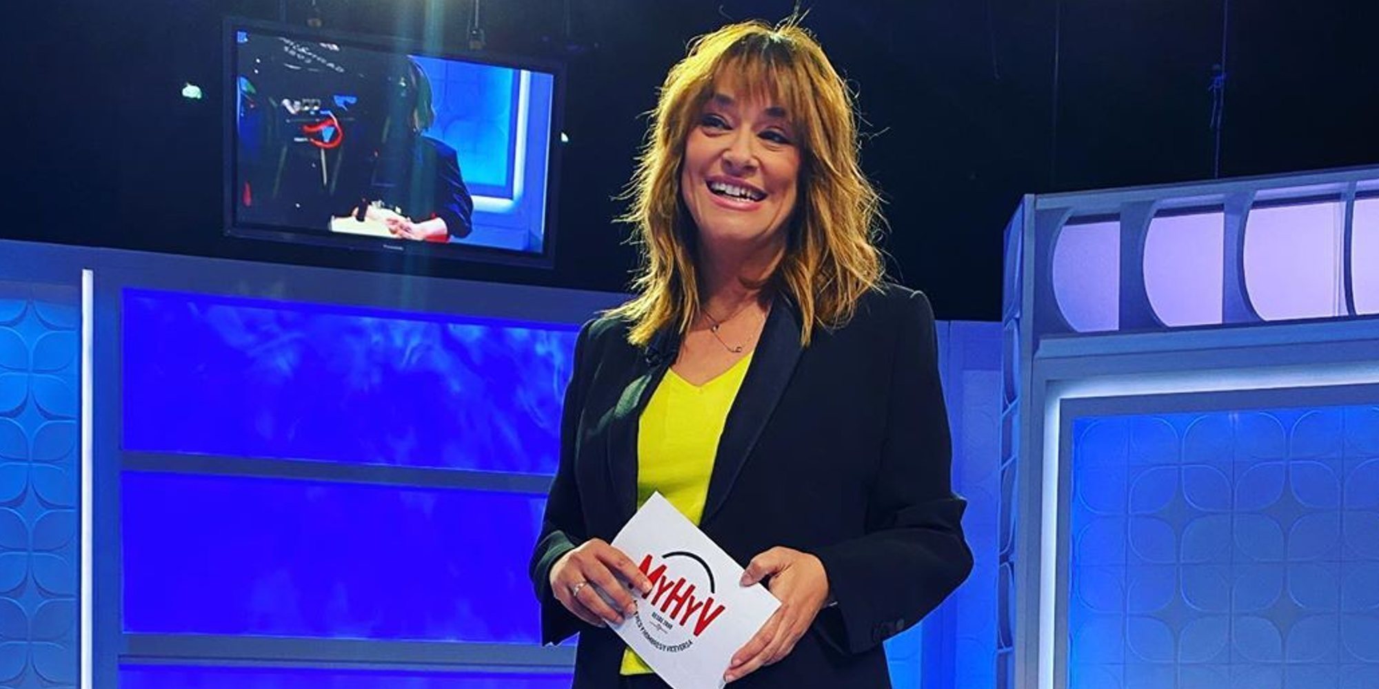 Toñi Moreno explica el nuevo formato de 'MyHyV' ante el coronavirus y muestra los pasillos vacíos de Telecinco