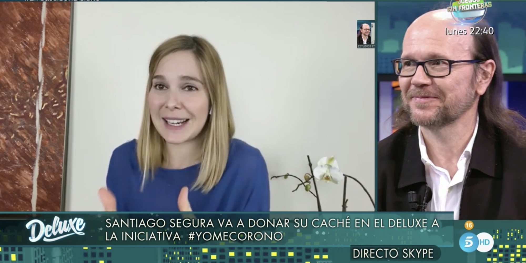 Santiago Segura dona el dinero del caché de su entrevista en 'Sábado Deluxe' a la iniciativa #yomecorono
