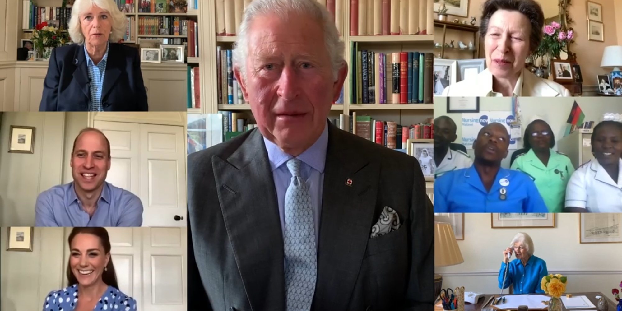 La videollamada de la Familia Real Británica para agradecer su labor a los sanitarios en la lucha contra el coronavirus