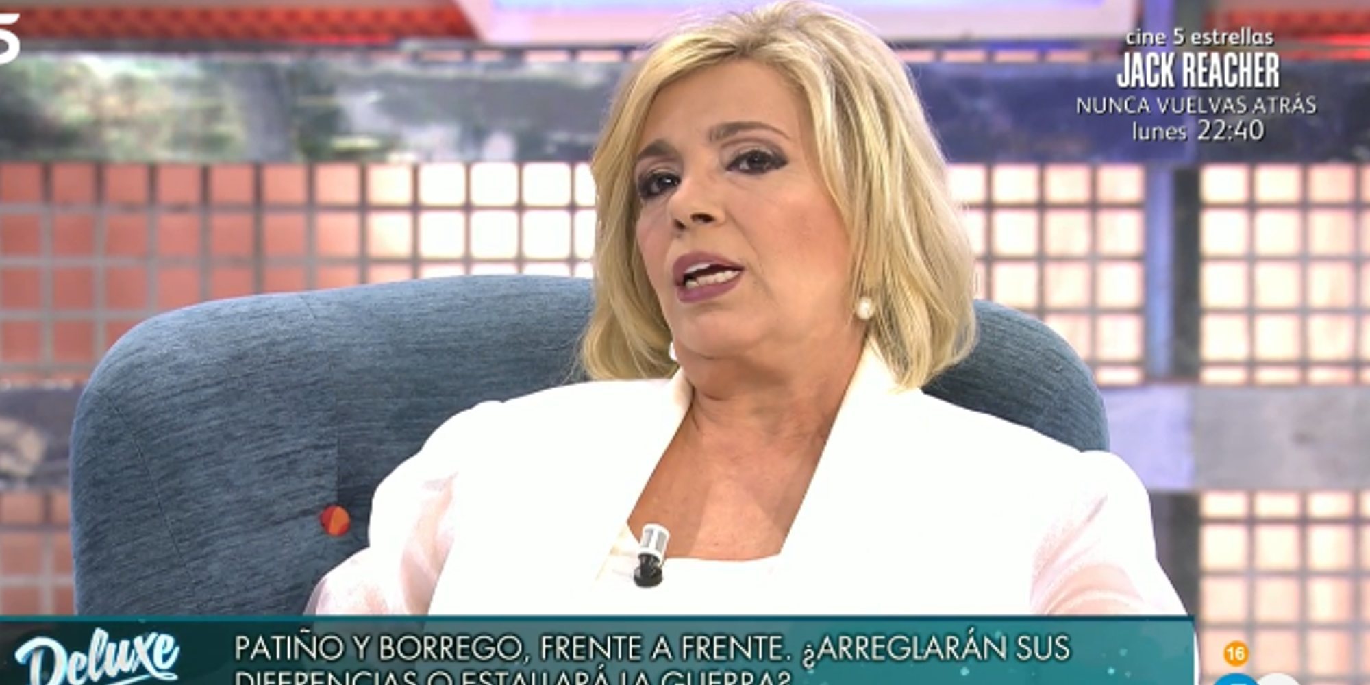 Carmen Borrego trata de limar asperezas con María Patiño en su vuelta a 'Sábado Deluxe'