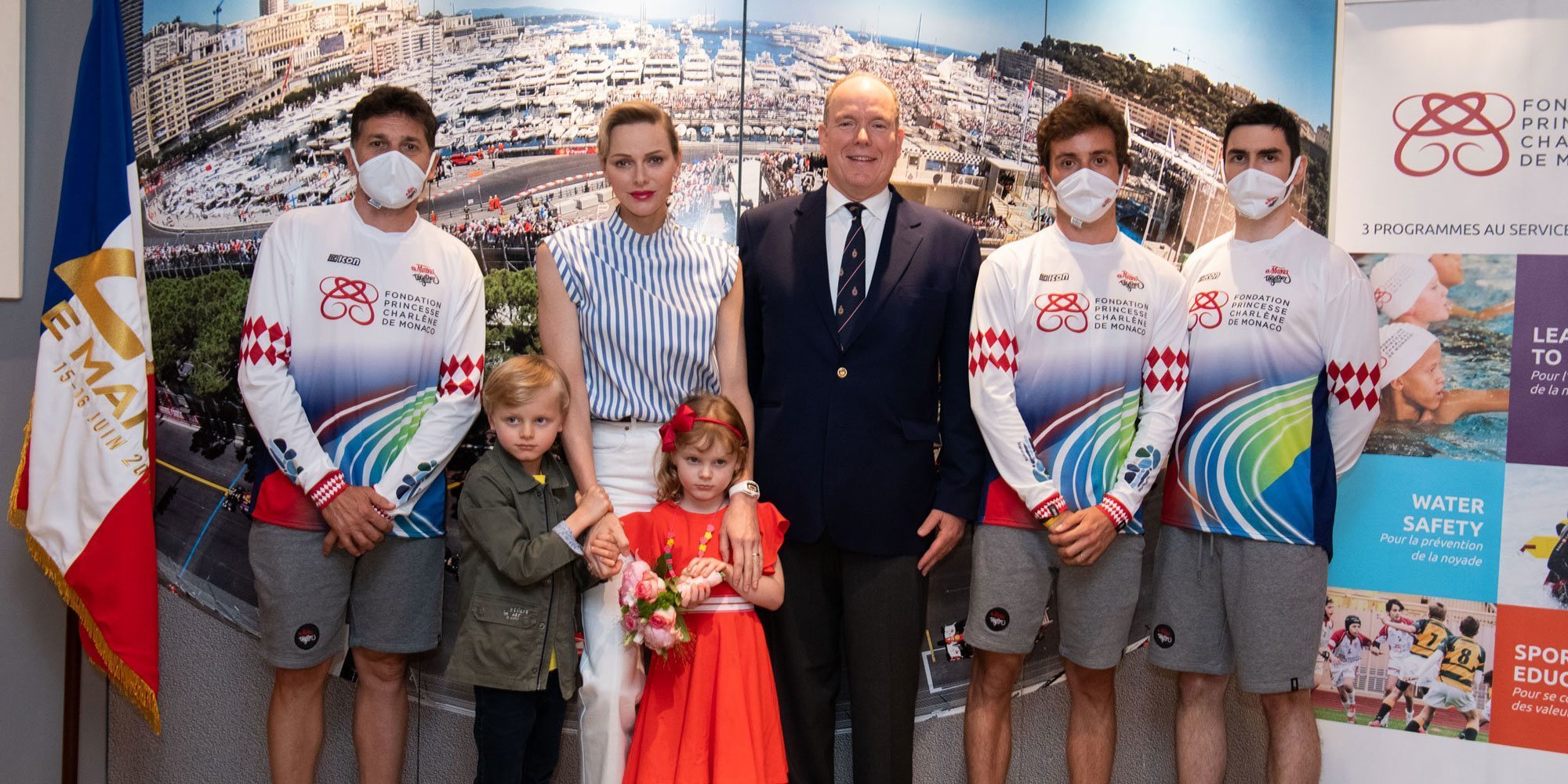 Jacques y Gabriella de Mónaco acompañan a sus padres en las 24 horas virtuales de Le Mans