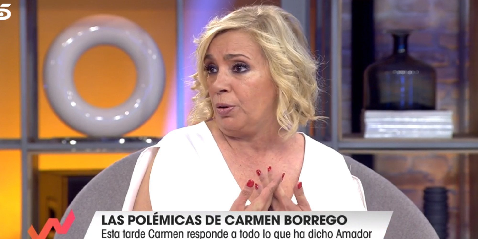 Carmen Borrego responde a los ataques de Amador Mohedano: "No me retracto en lo que dije"
